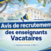 ANNONCE VACATAIRES
